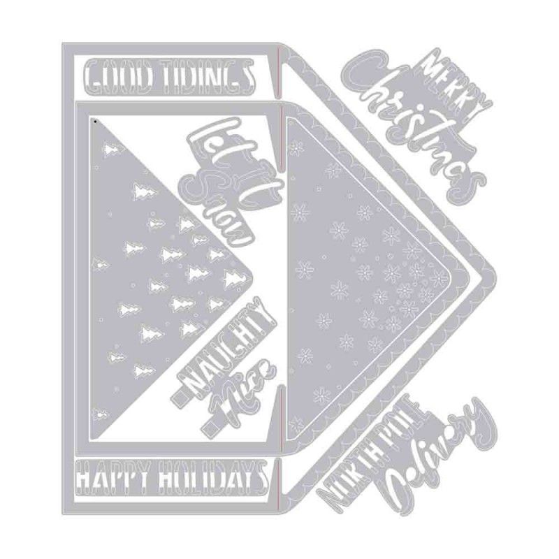 Troquel Forro Para Sobres De Navidad A2 Y A7 De Sizzix (10 Pcs)