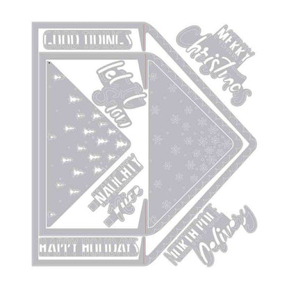 Troquel Forro Para Sobres De Navidad A2 Y A7 De Sizzix (10 Pcs)