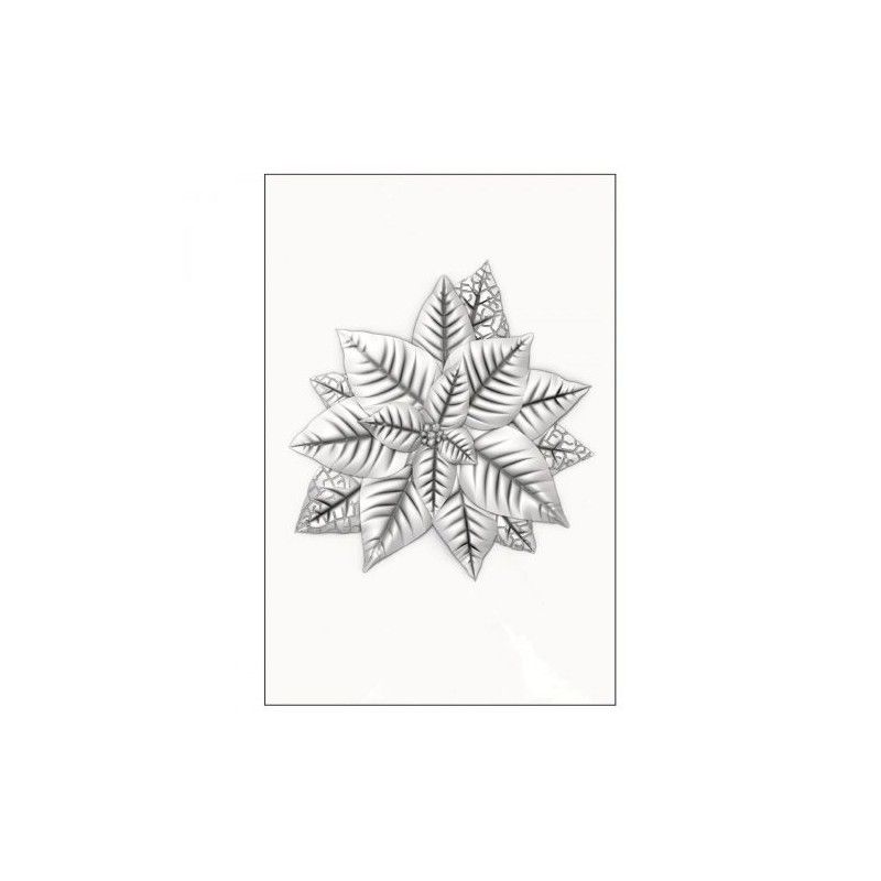 Troquel Con Embossing 3D De Poinsetia De Sizzix