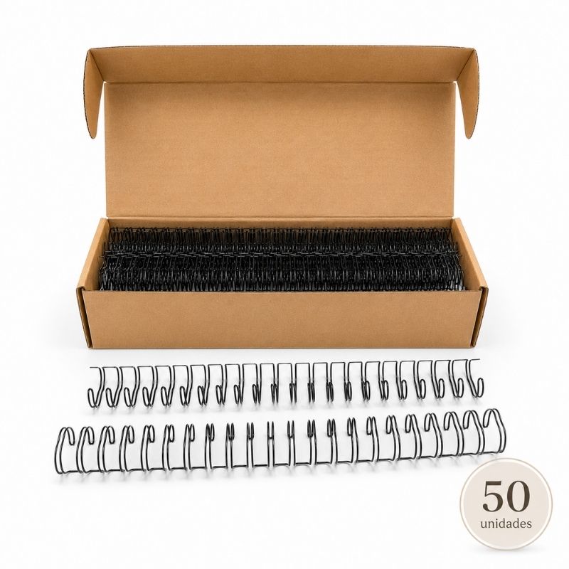 Anillo Metálico Negro Para Argollar 3/4" (19mm) (50 Pcs)