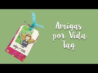 Troquel Y Sello Amigas Por Vida Sizzix