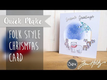 Troqueles Thinlits Y Sellos Folk Christmas By Jordan Caderao