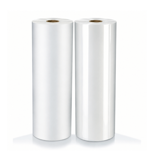 Dos rollos de plástico para laminar de 32 cm, brillante y mate